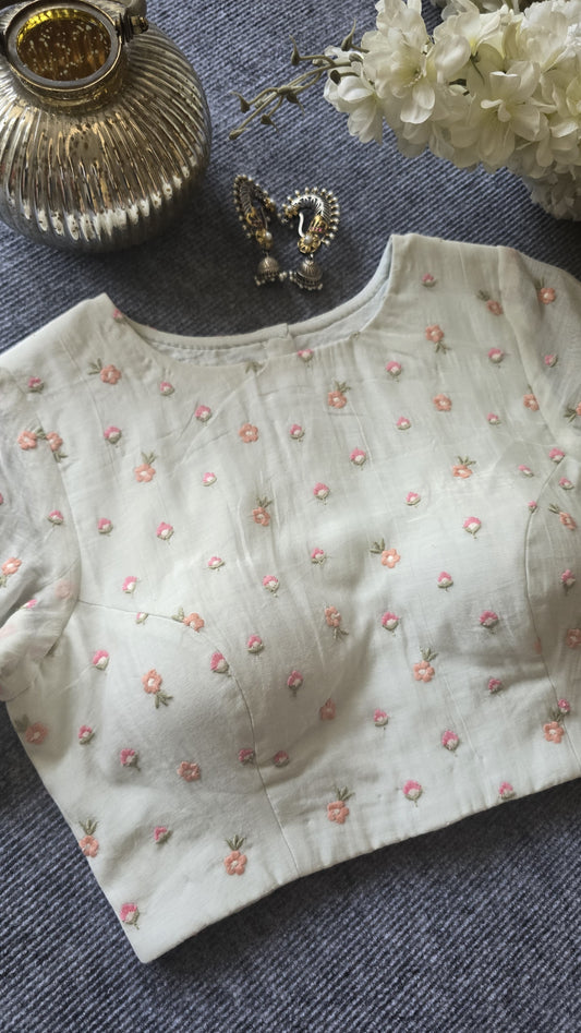 Threaded Treasure Embroiderd Padded Blouse