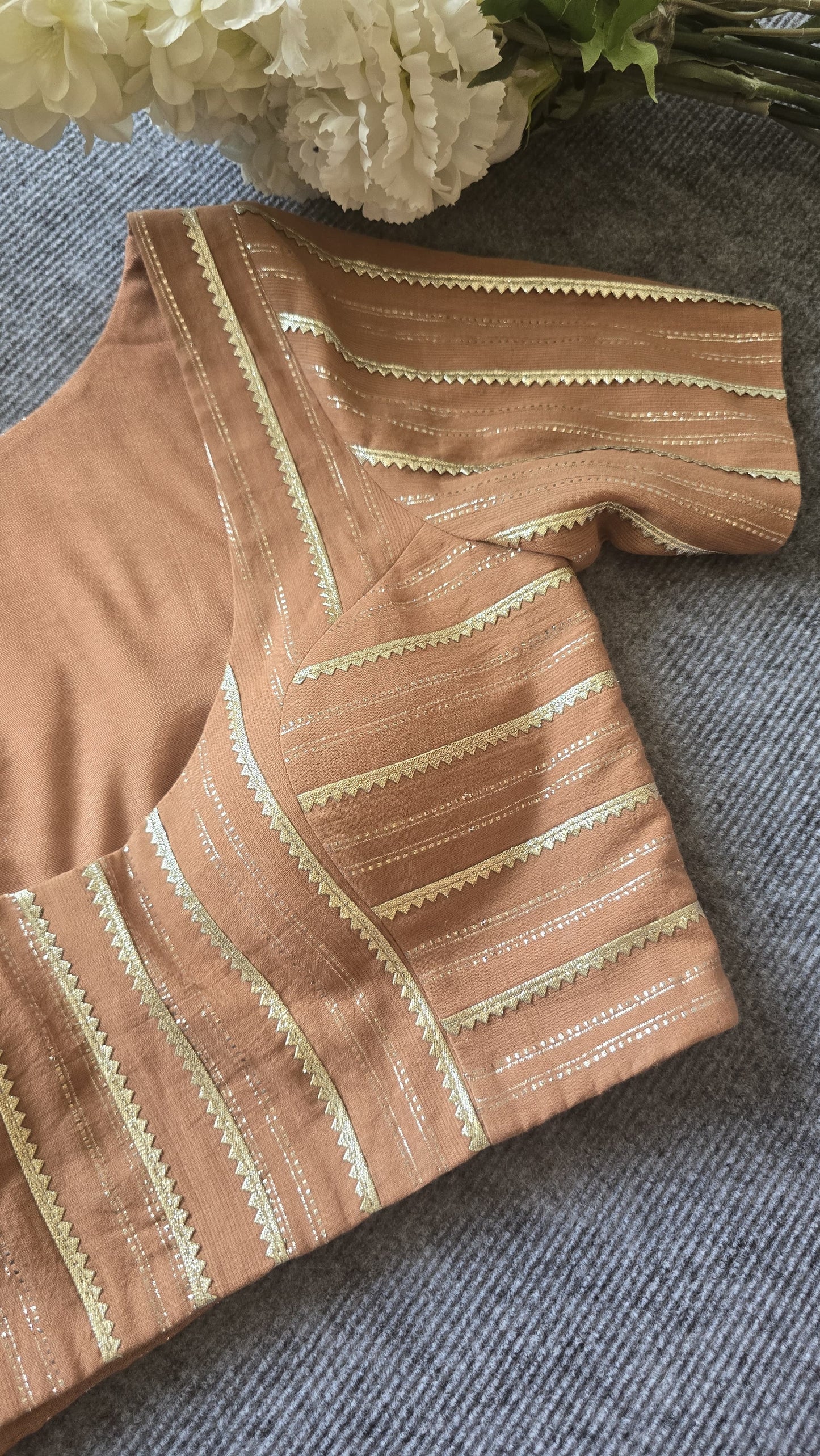 Soft Peach Toned Beige Padded blouse