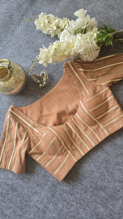 Soft Peach Toned Beige Padded blouse