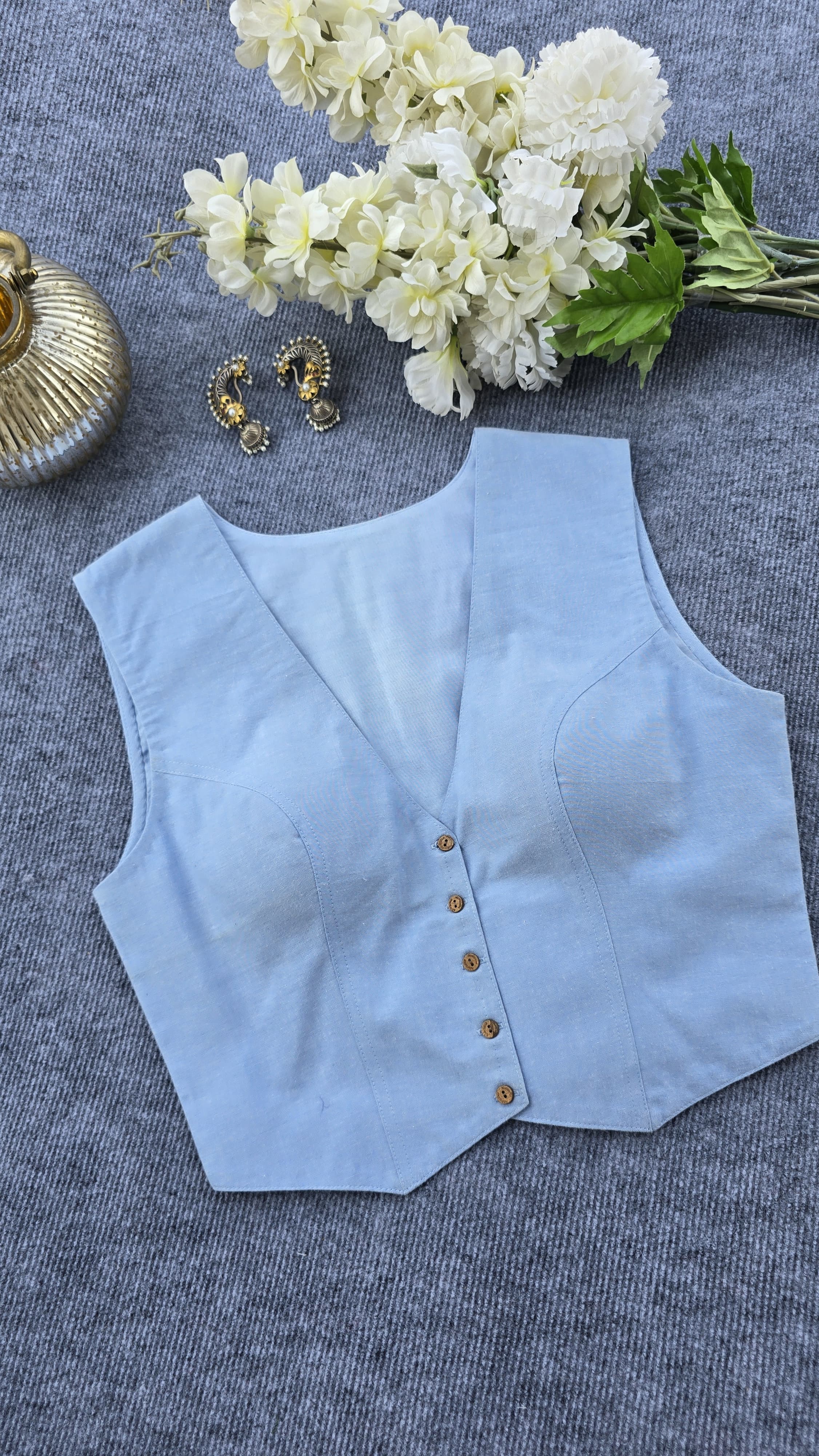 Waist Coat Padded Blouse