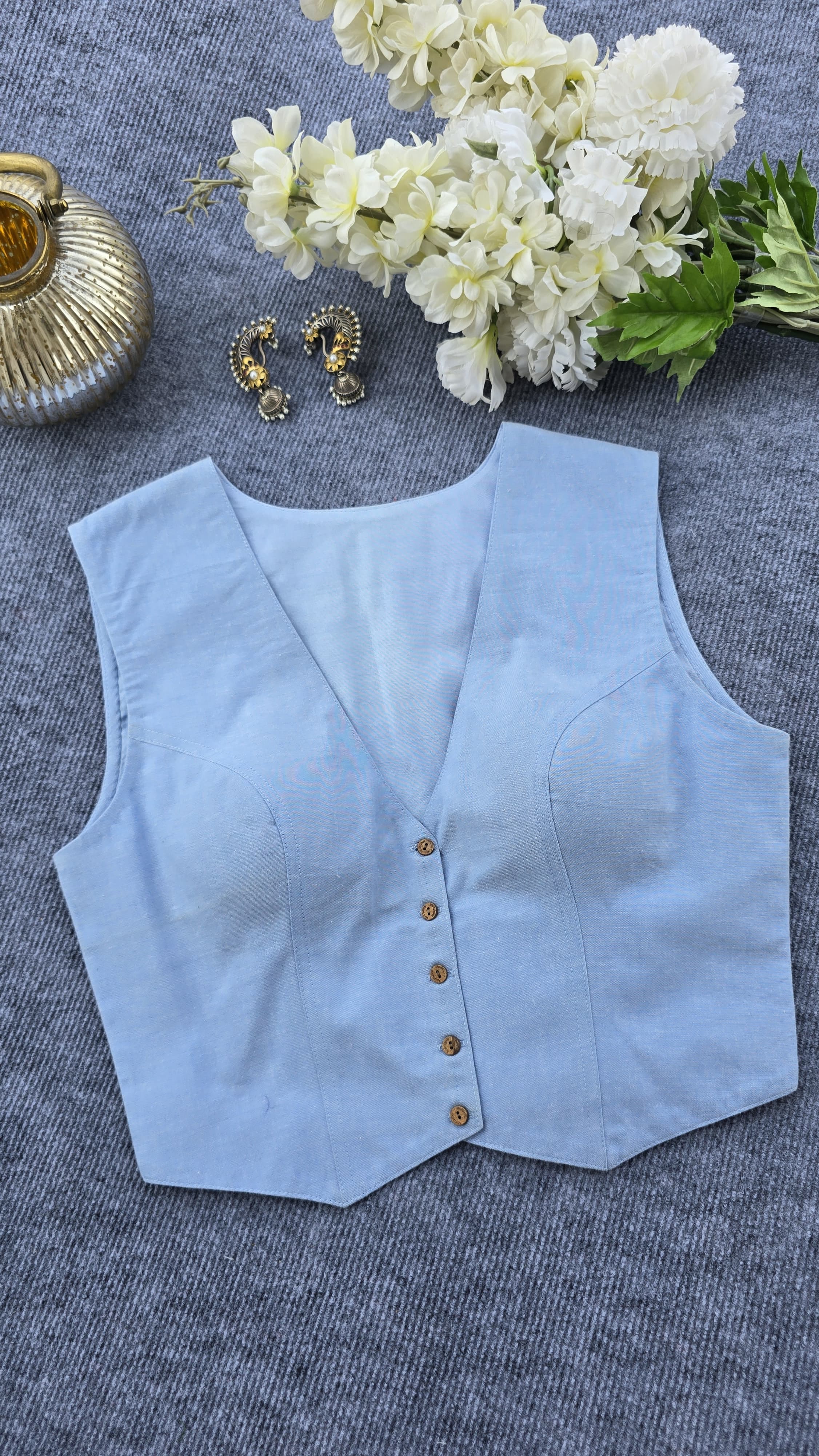 Waist Coat Padded Blouse