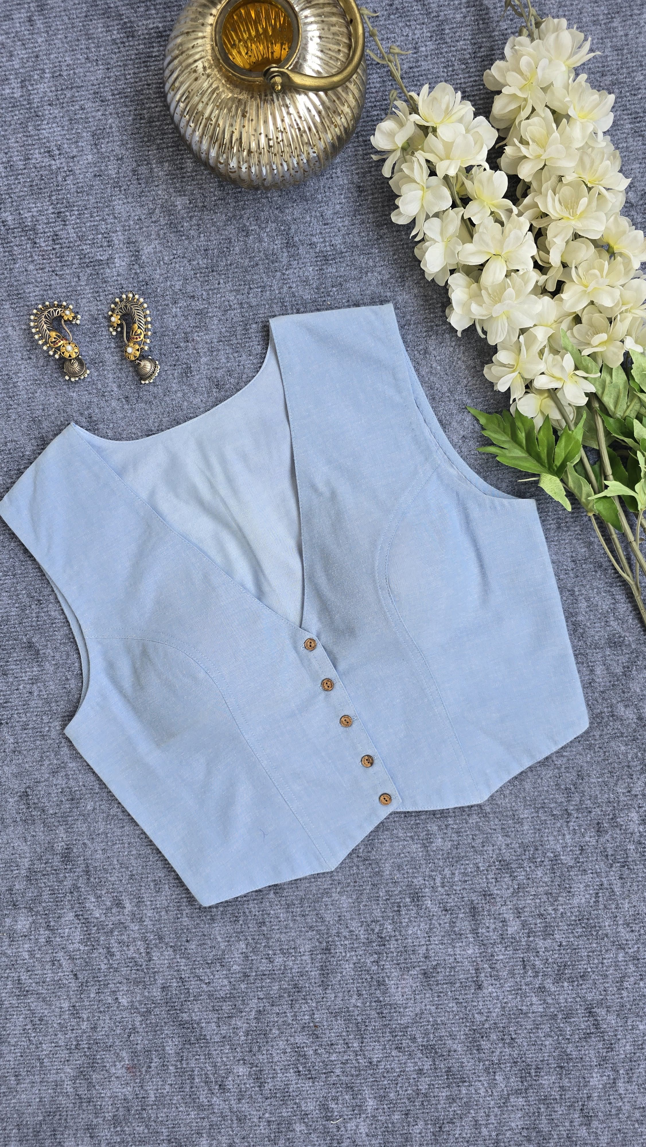 Waist Coat Padded Blouse