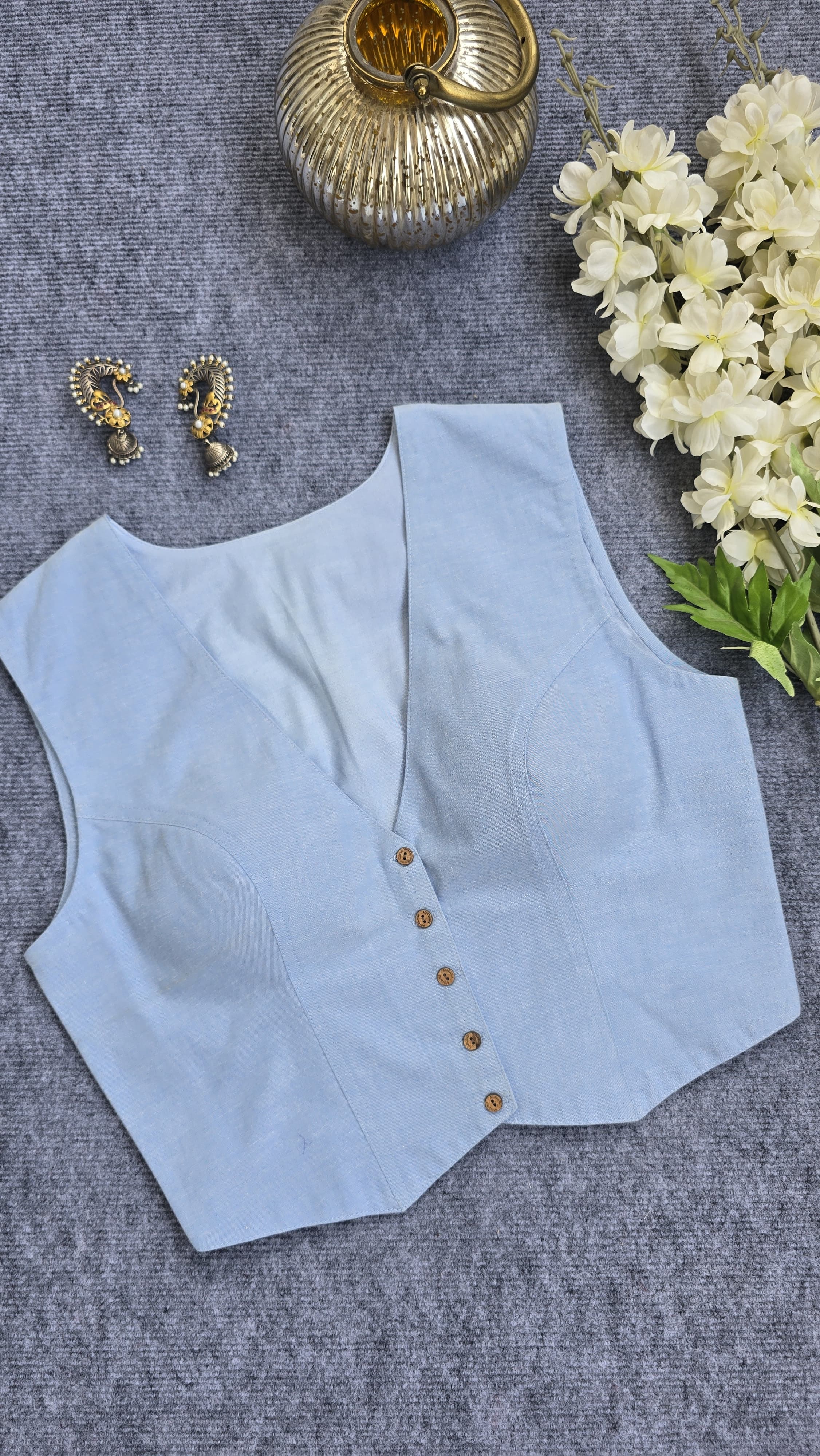 Waist Coat Padded Blouse
