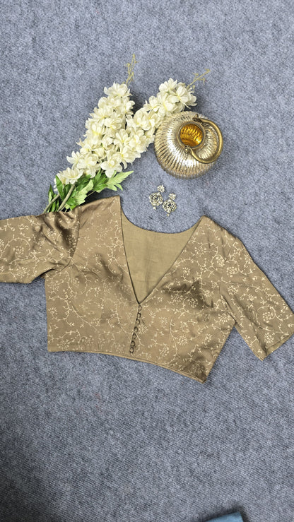 Soft Muted Olive Green Padded Blouse