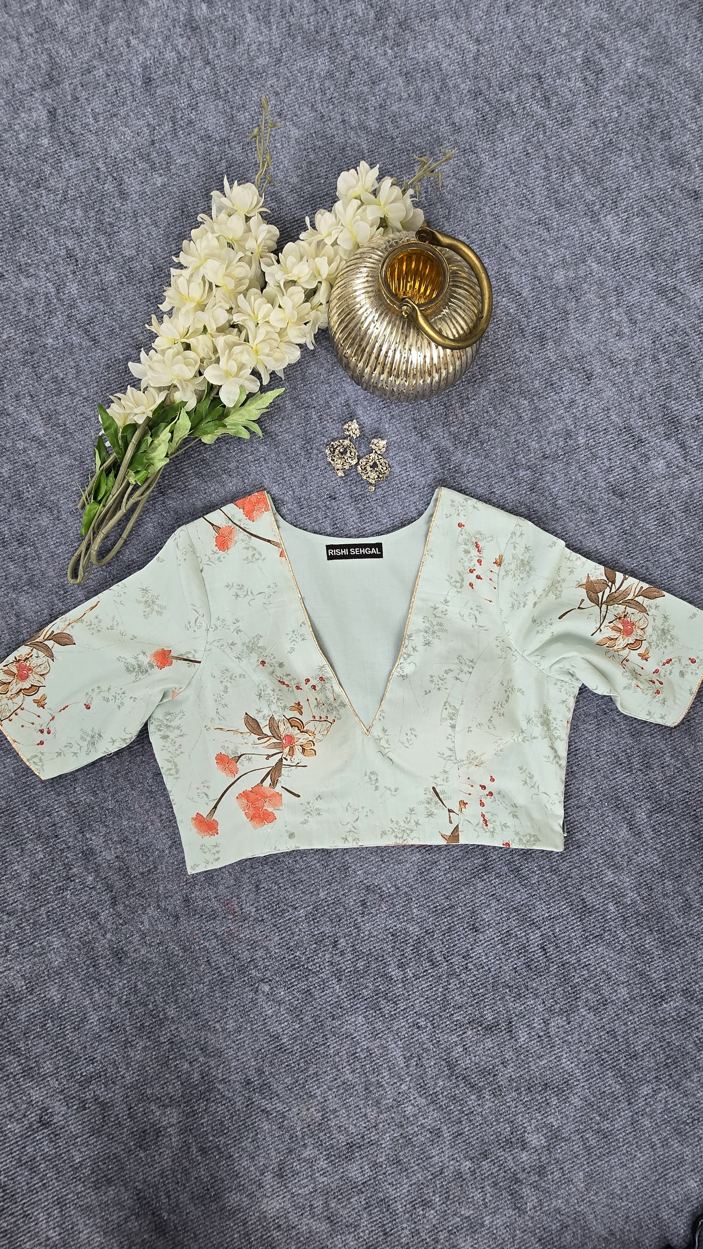 Digital Print Padded Blouse Main image