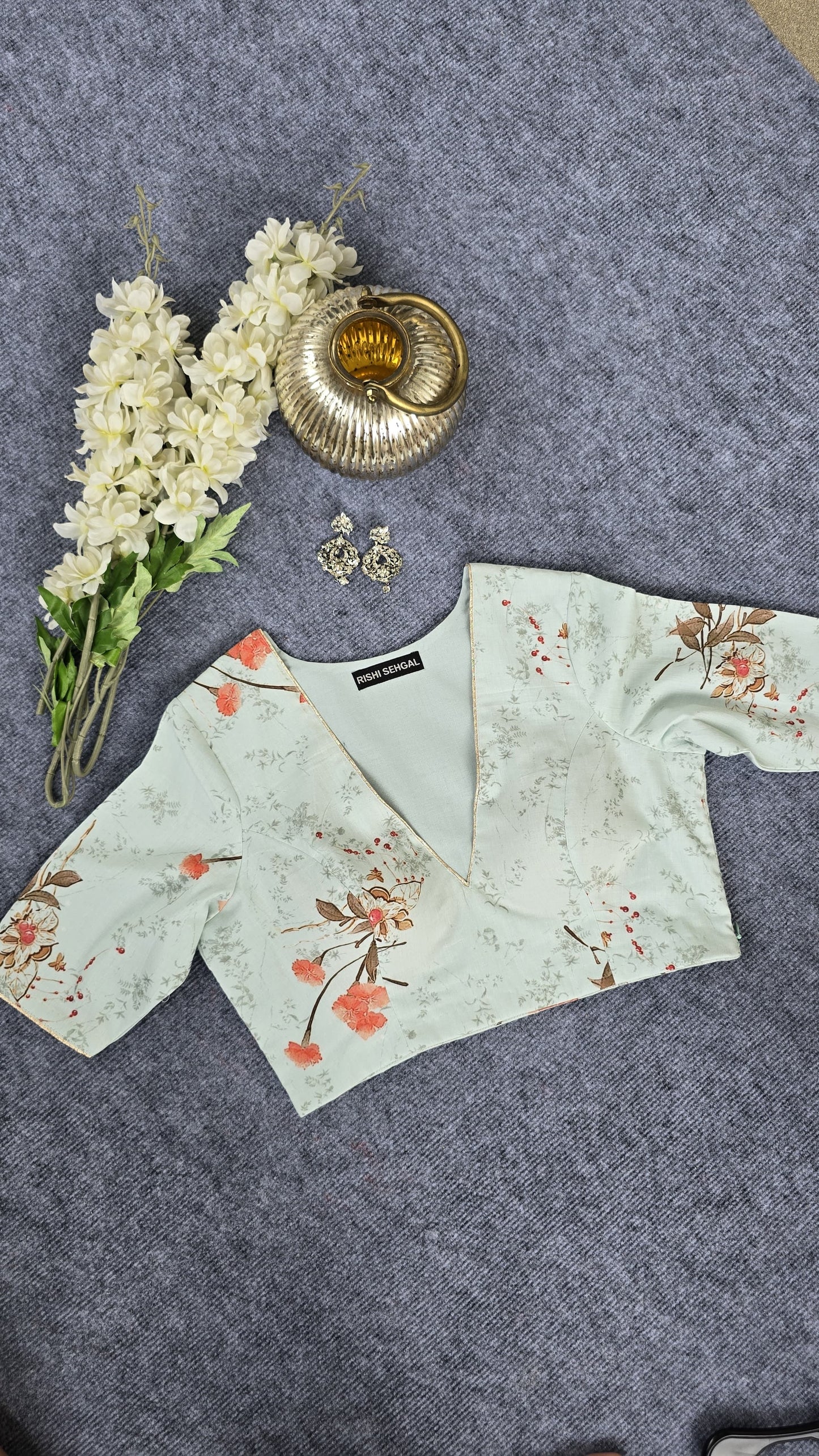 Digital Print Padded Blouse