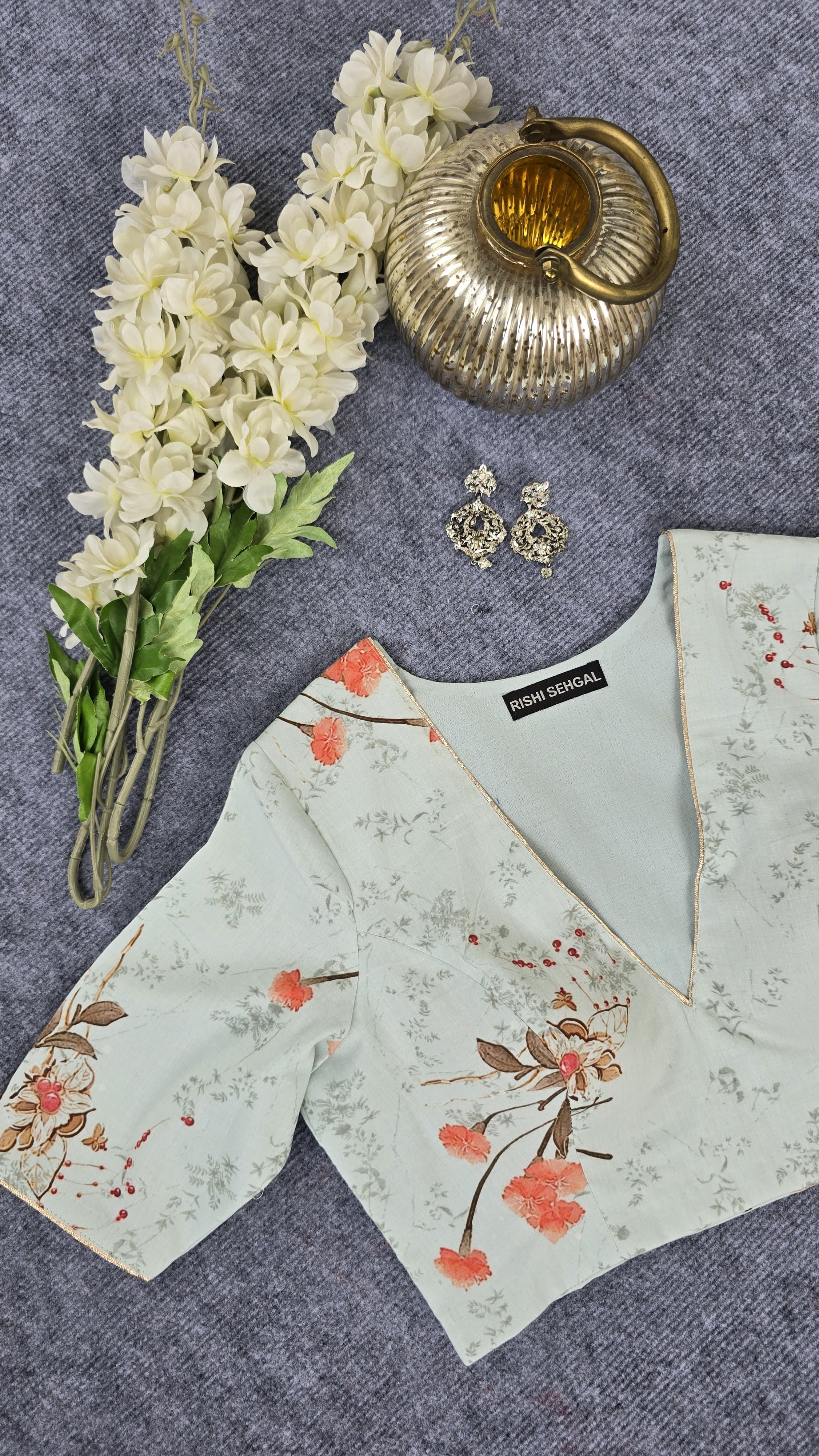 Digital Print Padded Blouse