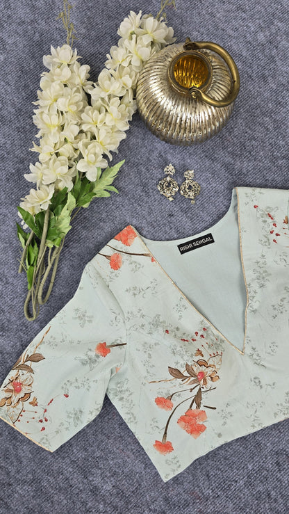 Digital Print Padded Blouse