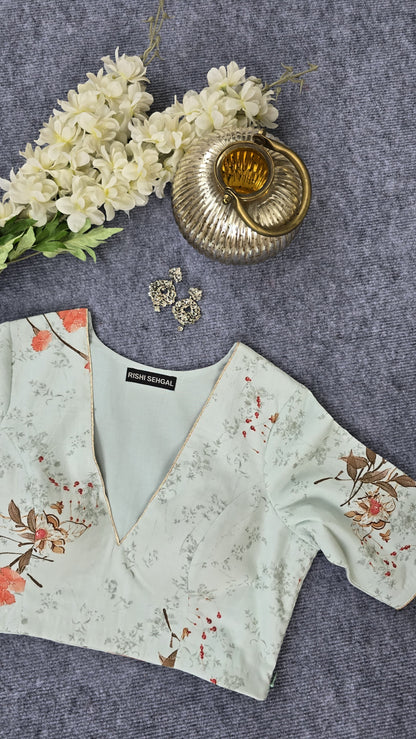 Digital Print Padded Blouse