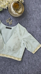 Digital Print Padded Fabric Cotton Blouse