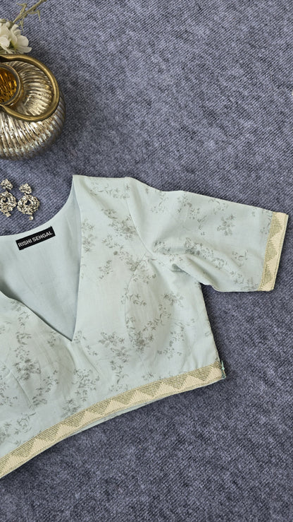 Digital Print Padded Fabric Cotton Blouse