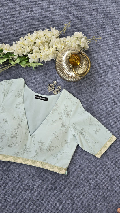 Digital Print Padded Fabric Cotton Blouse