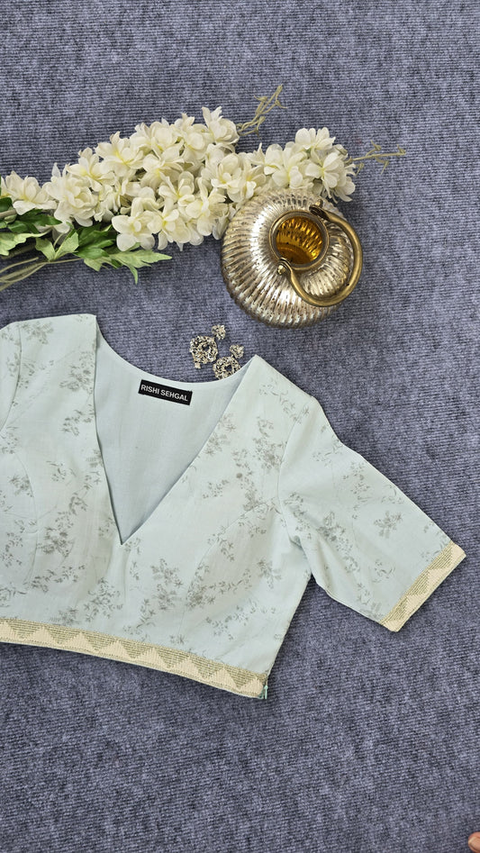 Digital Print Padded Fabric Cotton Blouse