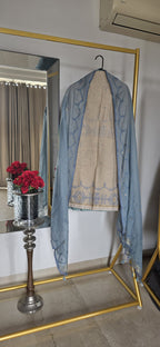 Chanderi silk Jamdani Suit