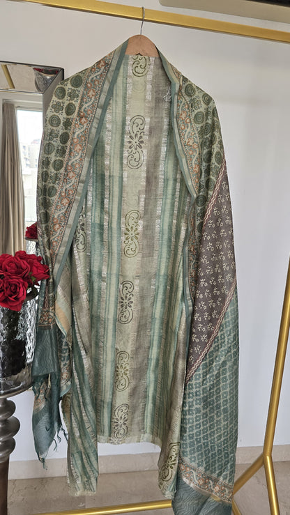 Maheshwari Khadi Print Suit