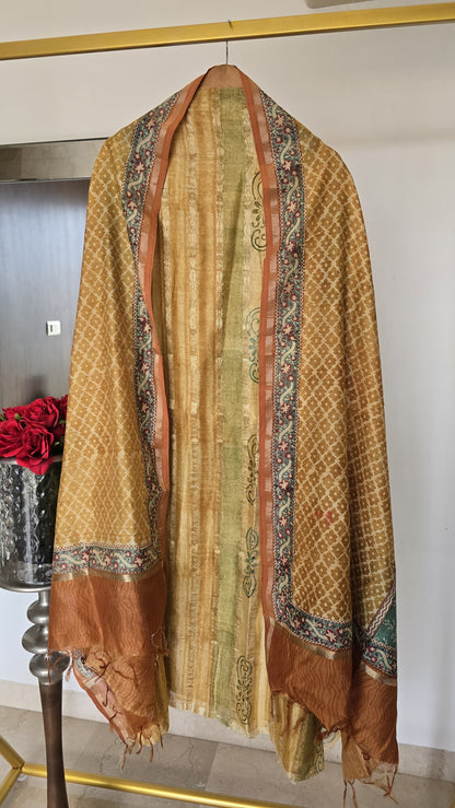 Maheshwari Khadi Print Suit