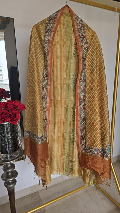Maheshwari Khadi Print Suit