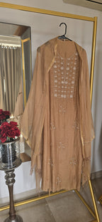Mul Chanderi Lucknowi Suit